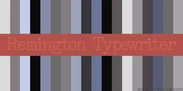 Remington Elite Typewriter Font