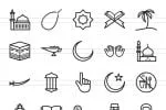 50 Islamic Line Icons
