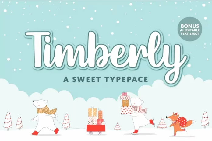 Timberly Script Sweet Bold Typeface