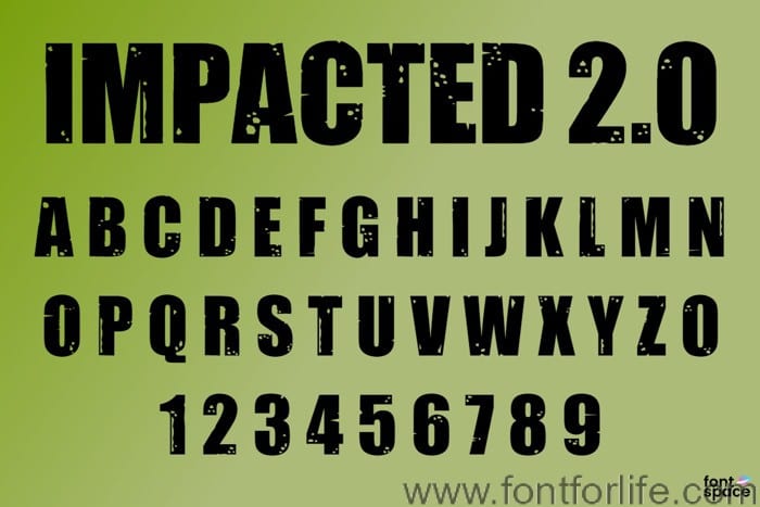 Impacted Font