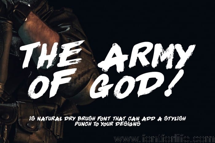 The Army Of God Font