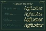 Agfiustor Display Font
