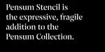 Pensum Stencil Font Family