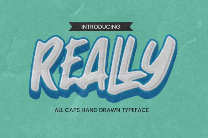 Really - All Caps Hand Drawn Typeface