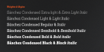 Sanchez Condensed Font