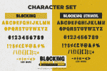 Blocking Handmade Display Font