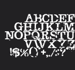 Dry Transfer Clarendon Crusty Font