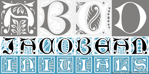 Jacobean Initials Font