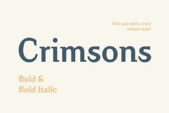 Crimsons Bold & Bold Italic