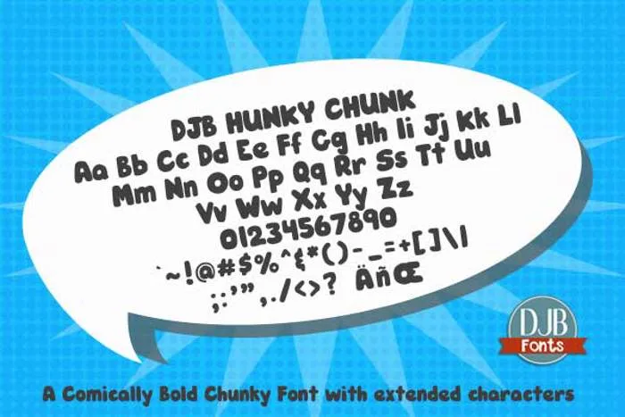 DJB Hunky Chunk Font
