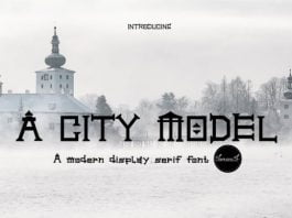 A City Model Font