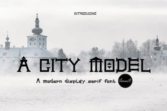 A City Model Font