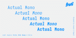 AA Actual Mono Font