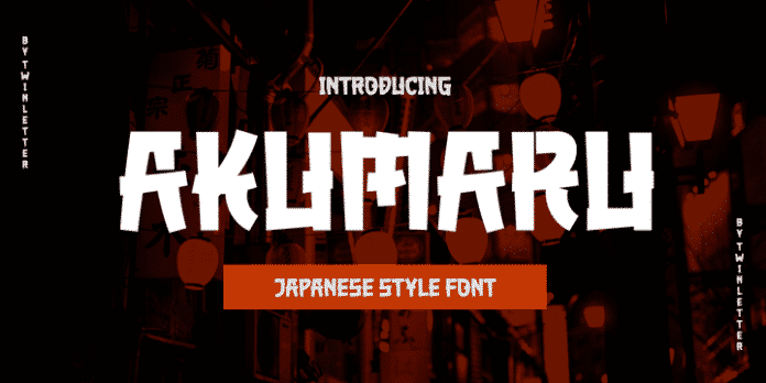 AKUMARU - Japanese Style Font