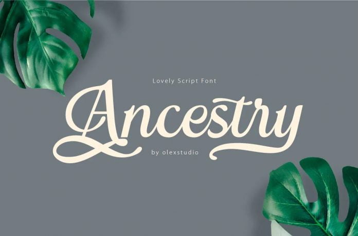 ANCESTRY - Retro Script Font