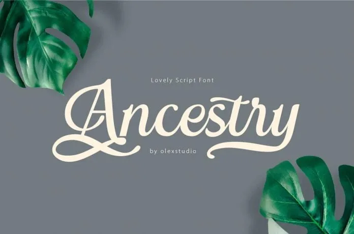 ANCESTRY - Retro Script Font