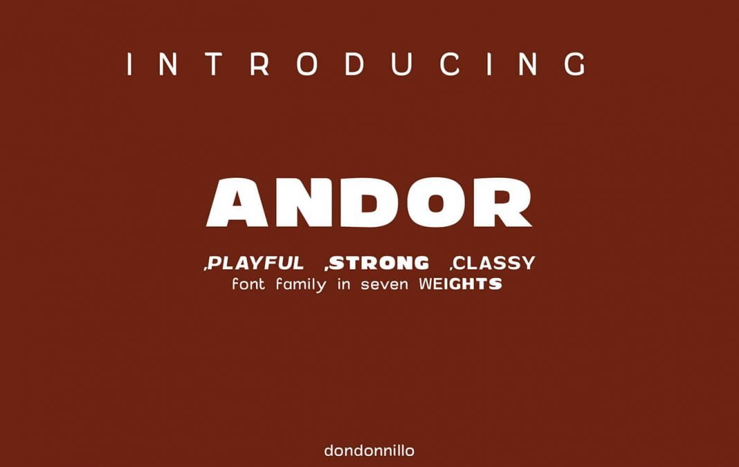 ANDOR Font Family Cyrillic