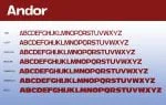ANDOR Font Family Cyrillic