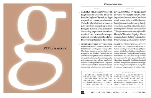 ATF Garamond Font