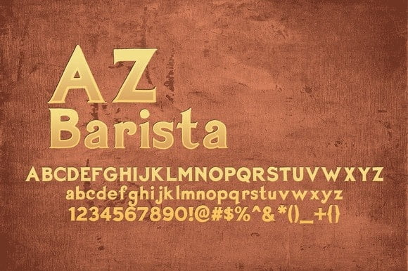 AZ Barista Font