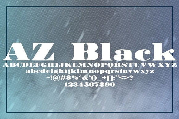 AZ Black Font