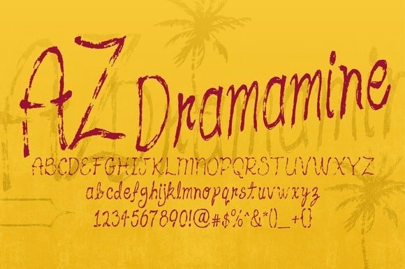AZ Dramamine Font