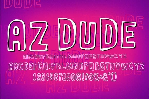 AZ Dude Font