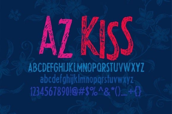 AZ Kiss Font