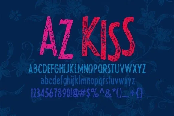 AZ Kiss Font