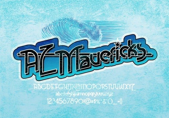 AZ Mavericks Font