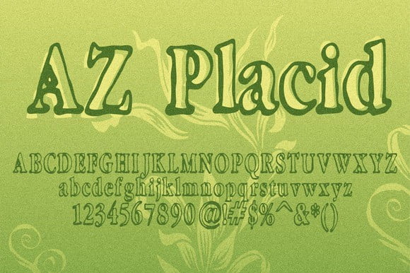 AZ Placid Font