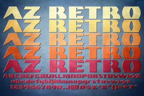 AZ Retro Font