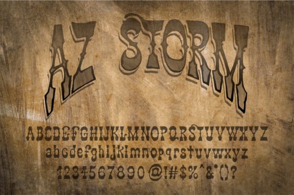 AZ Storm Font