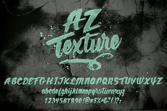 AZ Texture Font