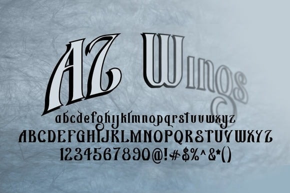 AZ Wings Font