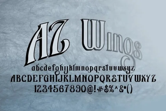 AZ Wings Font
