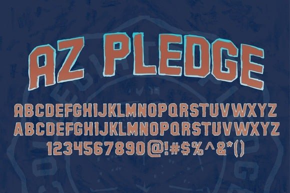 AZ Pledge Font
