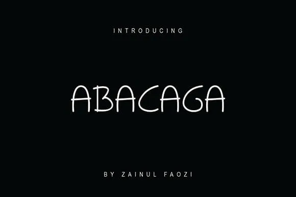 Abacaga Font