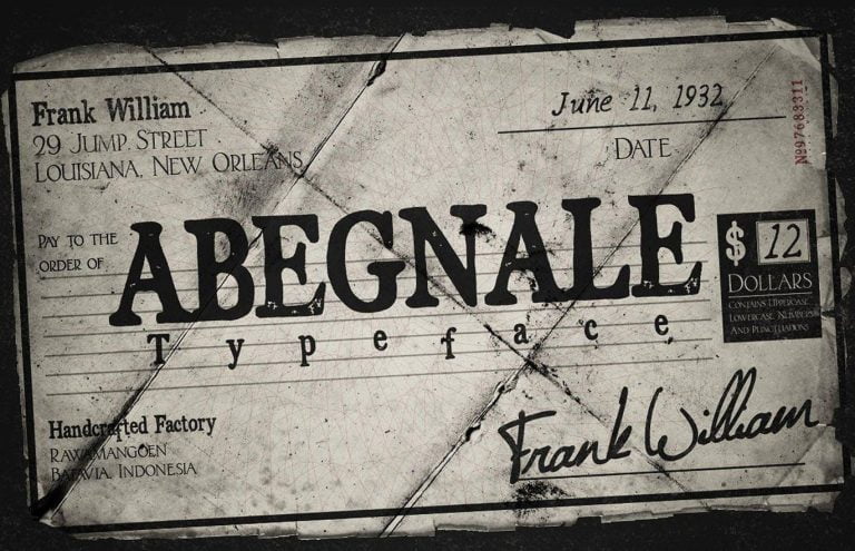 Abegnale Typeface Font Free Download