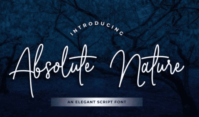 Absolute Nature Handwritten Script Font