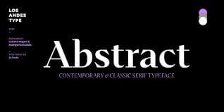 Abstract Font Family