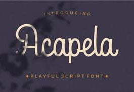 Acapela Script