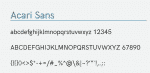 Acari Sans 1.045 font Cyrillic Font