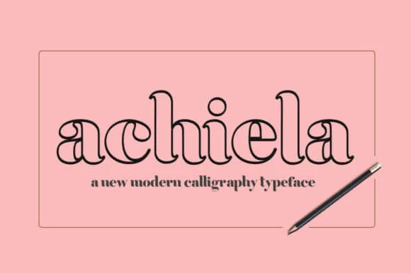 Achiela Font Family