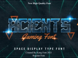Acients - Gaming Display Font