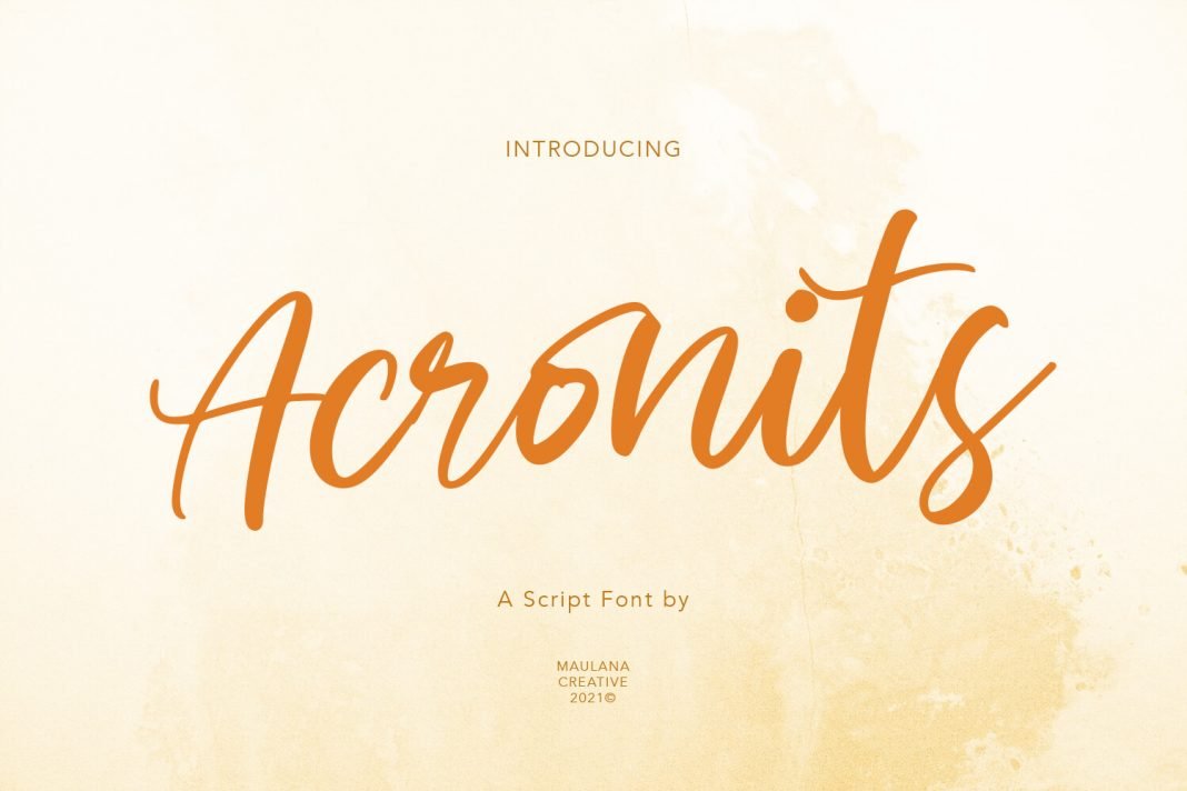 Acronits Script Font