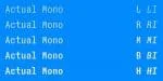 Actual Mono Font Family