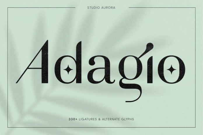 Adagio Decorative Ligature Font Duo