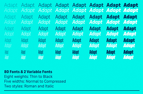 Adapt Font Family