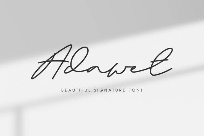 Adawet - Beautiful Signature Font